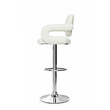 Барний стілець Hoker VINCI з регульованою висотою (Барний стілець Хокер з регулюванням висоти) Білий W_W_37, фото 3