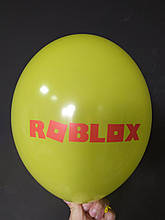 Латексна кулька з малюнком Roblox жовтий 006 12" 30см Belbal ТМ "Star"