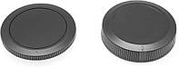 Комплект кришок для Canon EOS R/RP (задня об'єктиву та на тушку) - байонет EOS RF (бездзеркалка) - 2 кришки