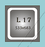 Дзеркало з LED-підсвіткою, 533х683мм, L17, фото 3