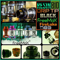 № 783 Resin Drip tip 810. Фирменный дрип тип для Freemax Fireluke Mesh Tank. Оригинал.