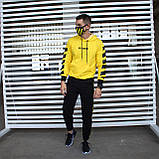 Спортивний чоловічий костюм худі штани бавовна жовтий з чорним весна літо Київ, фото 6