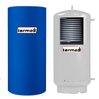 Теплоаккумулятор из нержавейки TERMO-S TA-800L с теплообменником Утепленный