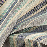Меблева тканина в смужку для оббивки Хай Лайн Сандек (High Line Sundeck) блакитного кольору, фото 3