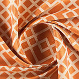 Меблева тканина з орнаментом для крісла Хай Лайн Кросроадс (High Line Crossroads) помаранчевого кольору, фото 3