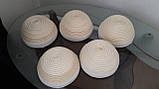 Форма для розстійки хліба з ротанга кругла на 750 г (діаметр 20 см)  з тканиною. Розстоєчний кошик для тіста, фото 4