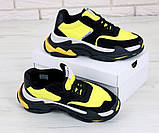 Жіночі кросівки Balenciaga Triple S V2 Black Yellow, чорно-жовті кросівки баленсіага тріпл с баленсіяга, фото 4
