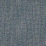 Тканина для оббивки дивана фактурна рогожка Октавіа (Octavia) бежево-смарагдового кольору, фото 2