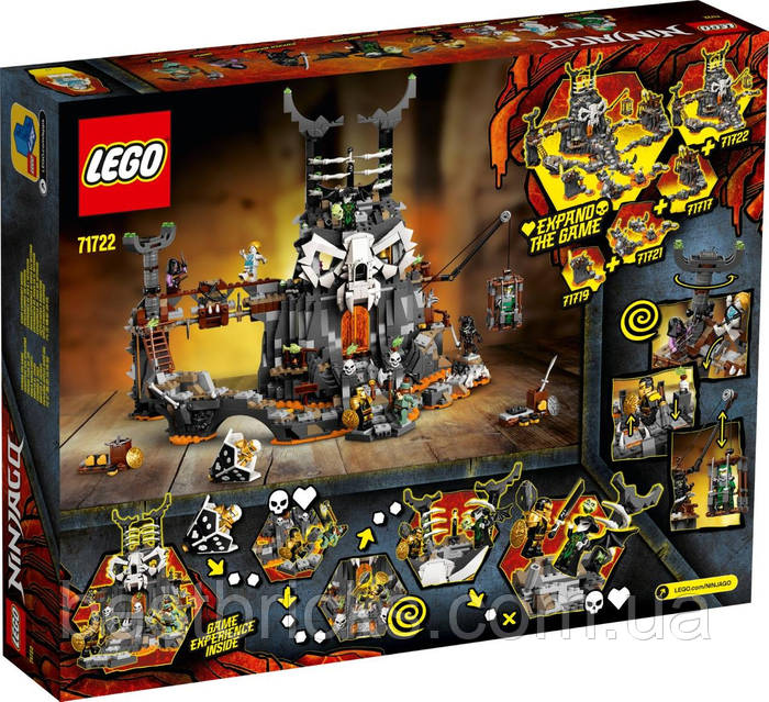 Lego Ninjago Подземелье колдуна-скелета 71722, цена: 11999