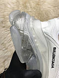 Жіночі кросівки Balenciaga Triple S Clear Sole White Grey, кросівки баленсіага тріпл з, фото 8