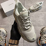Кросівки Balenciaga Triple S White/Gray, кросівки баленсіага тріпл з, фото 2