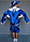 Дитячий карнавальний костюм Мушкетер синій, фото 3