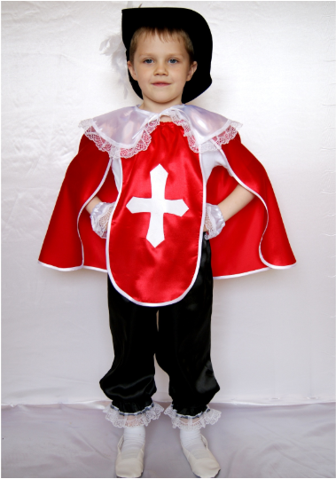 Карнавальний костюм Мушкетер на свято для дітей від 3 до 8 років №2