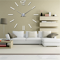 3D часы 100 см Timelike настенные большие Палочки-R белые