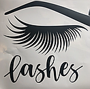 Наклейка на стіну Brows and Lashes 2 (брови і вії, наклейка в кабінет краси), фото 6