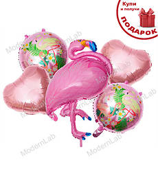 Повітряні кулі "Фламінго", набір - 5шт., Польща
