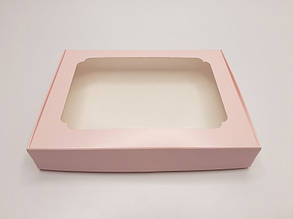 Коробка для пряників 150*200*30 рожева