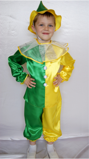 Карнавальний костюм Петрушка для хлопчиків від 3 до 6 років