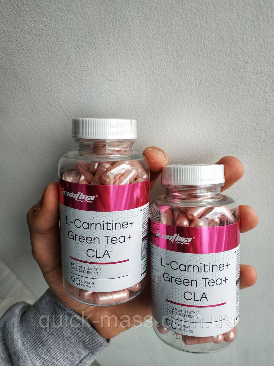 Жироспалювач IronFlex L-Carnitine + Green Tea + Cla 90caps