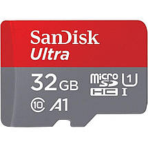 Карта памяти 32 Гб для телефона micro SD класс 10 UHS-I, SanDisk Ultra A1 (SDSQUAR-032G-GN6MN), фото 2