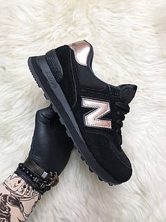 New balance 574 black bronze sale