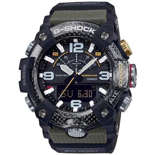 Стильні полімерні чоловічі наручні годинники Casio оригінал Японія G-Shock GG-B100-1A3ER з полімерним ремінцем, фото 1