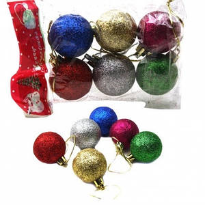 Шарік (5см) №Р-6-5 Іграшка новорічна (6шт. ) поліет./уп (арт.7949) ш.к. 2000044490027
