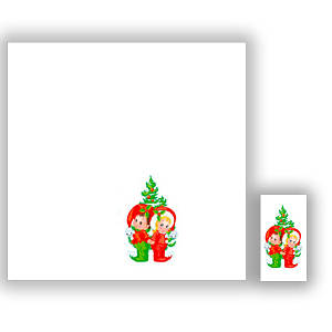 Салфетка ТМ Luxy 33*33 MINI, 3 шари, 10шт. Ельфи