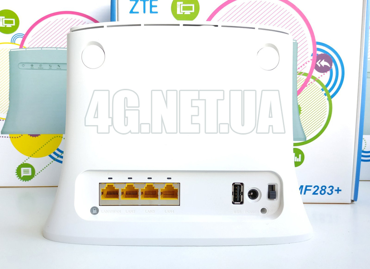 4G WIFI роутер ZTE 283+ с двумя выходами под антенну мимо для симкарты Киевстар, Vodafone, Lifecell - фото 3 - id-p1190265834