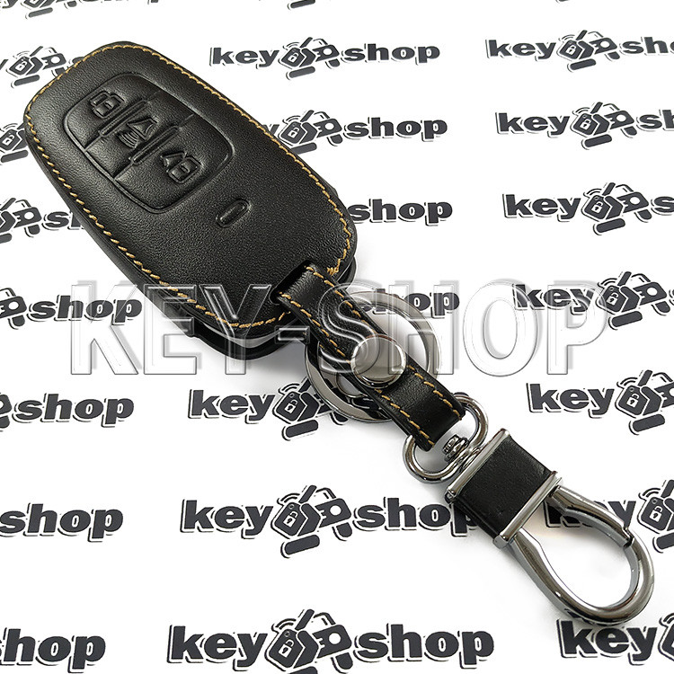 Чехол (кожаный) для смарт ключа HAVAL (Хавейл) 3 кнопки - фото 3 - id-p1191126346