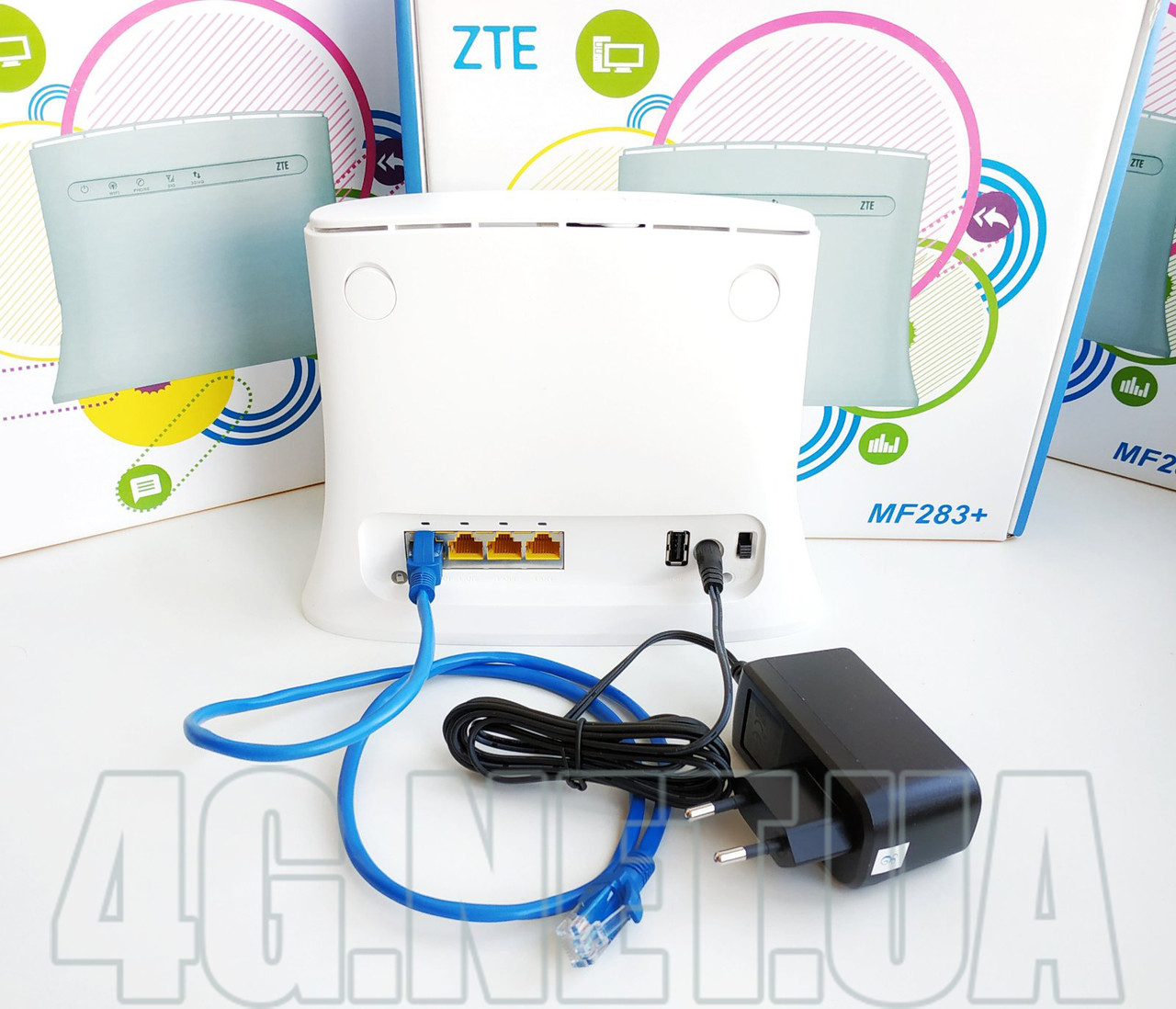 4G WIFI роутер ZTE 283+ с двумя выходами под антенну мимо для симкарты Киевстар, Vodafone, Lifecell - фото 4 - id-p1190265834