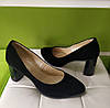 STTOPA Розміри 33,34,35,36,41,42,43,44. Туфлі великих розмірів шкіряні. Каблук 8 см. 151-3344-8 Чорні, фото 7