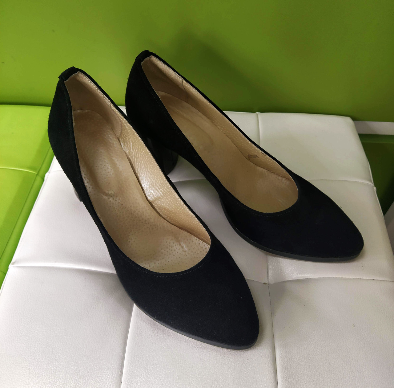 STTOPA Розміри 33-44. Туфлі великих розмірів шкіряні. Каблук 8 см. 151-3344-8 Чорні, фото 5