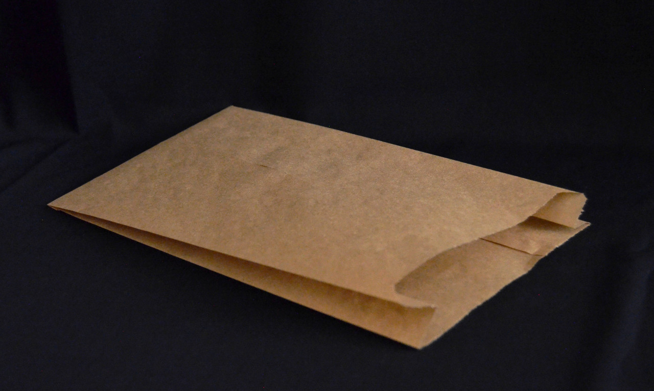 Паперовий пакет для хачапурі великий 270х200х40 (1000шт.) (Бурий крафт)