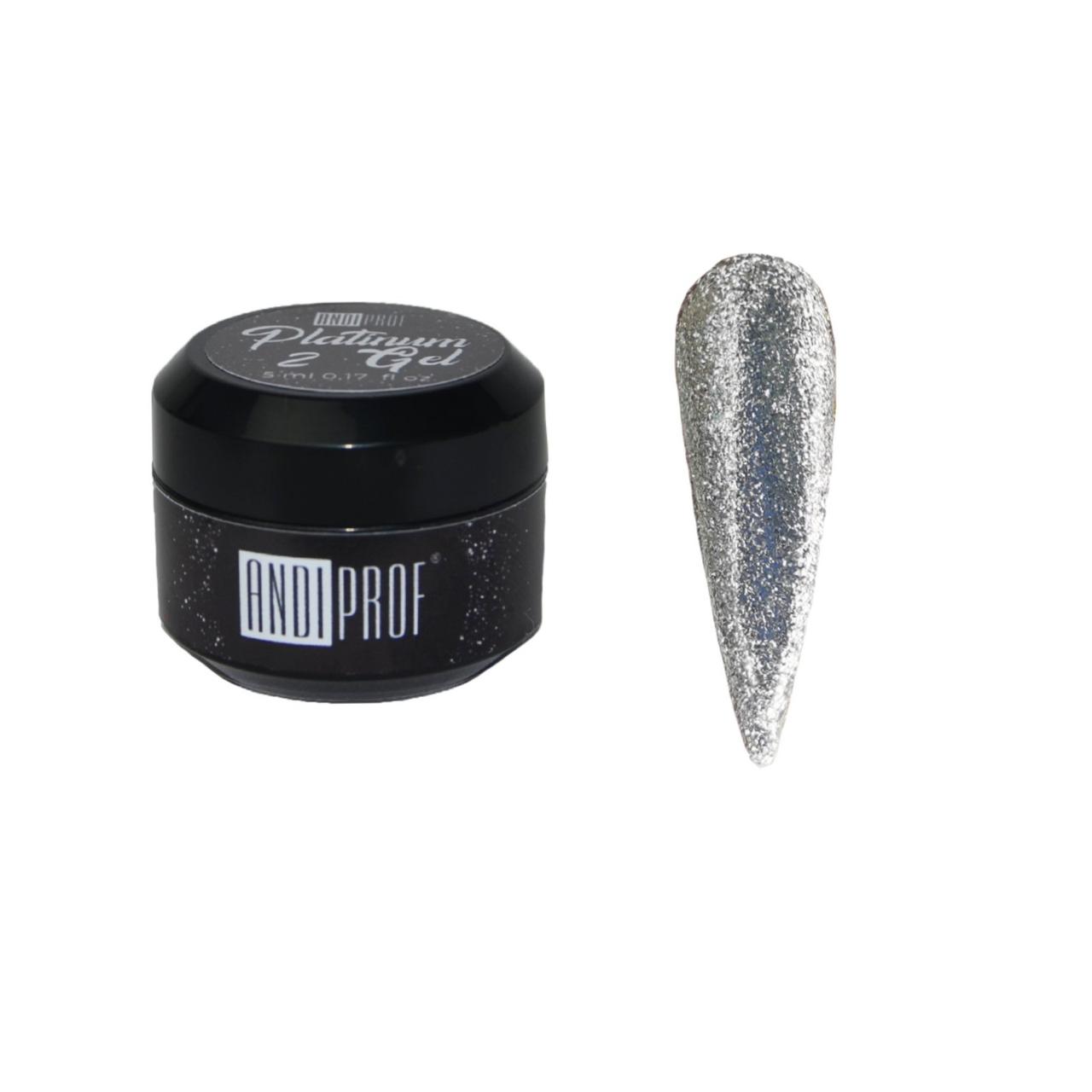 Гель лак платинум ANDI Prof №2 (рідка слюда)