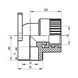 Кут інсталяційний ВР 20x1/2F PPR KOER K0123.PRO (KP0147), фото 3