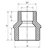 Муфта редукційна НB 32x20 PPR KOER K0057.PRO (KP0067), фото 2