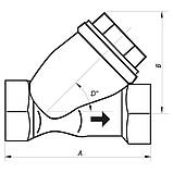 Фільтр грубої очистки 3/4 "нікельований (NF.F04N) NOLF (NF2977), фото 4