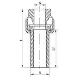 Розбірне різьбове з'єднання ВР 25x3 / 4F PPR KOER K0235.PRO (KP2600), фото 3