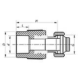 Муфта з євроконусом і накидною гайкою 20x3 /4 PPR KOER K0240.PRO (KP2606), фото 3