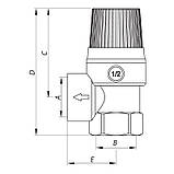 Запобіжний клапан 3BAR Koer KR.1260 (KR2680), фото 2