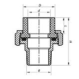 Згін-американка ЗР 20x1 / 2M PPR Koer K0135.PRO (KP0171), фото 2