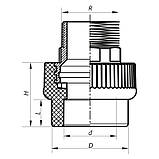 З'єднувальна муфта ЗР 50x1.1 /2M PPR KOER K0101.PRO (KP0120), фото 3