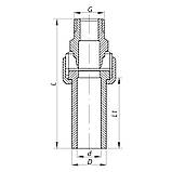 Розбірне різьбове з'єднання НР 25x3 / 4M PPR KOER K0238.PRO (KP2603), фото 3
