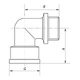 Кут 1'' НВ KOER KF.L10MF (KF0077), фото 3