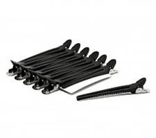 Затискач для волосся 12шт (комбінований метал/пластик)