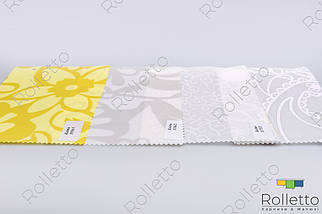 Тканинні ролети з тканини з візерунком "Квіти". Тканина Європа, фурнітура "Польща"., фото 3