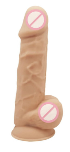Реалістичний фалоімітатор з мошонкою Silexd Norman (Premium Silicone Dildo MODEL 4 size 8.5")