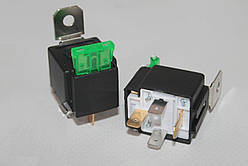 Реле 4 контактна 12v 30А Газель, ВАЗ, ЗАЗ (універсальне) з кронштейном і запобіжником (пр-під Псков)
