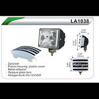 Фари додаткові протитуманні DLAA 1038 W/H3-12V-55W/128*98mm/кришка (LA 1038 W)